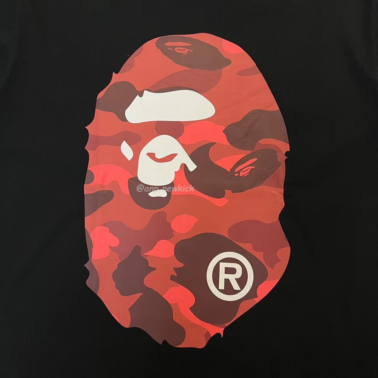 Bape Color Camo Big Ape Head Tee White Black White Green (12) - www.newkick.vip